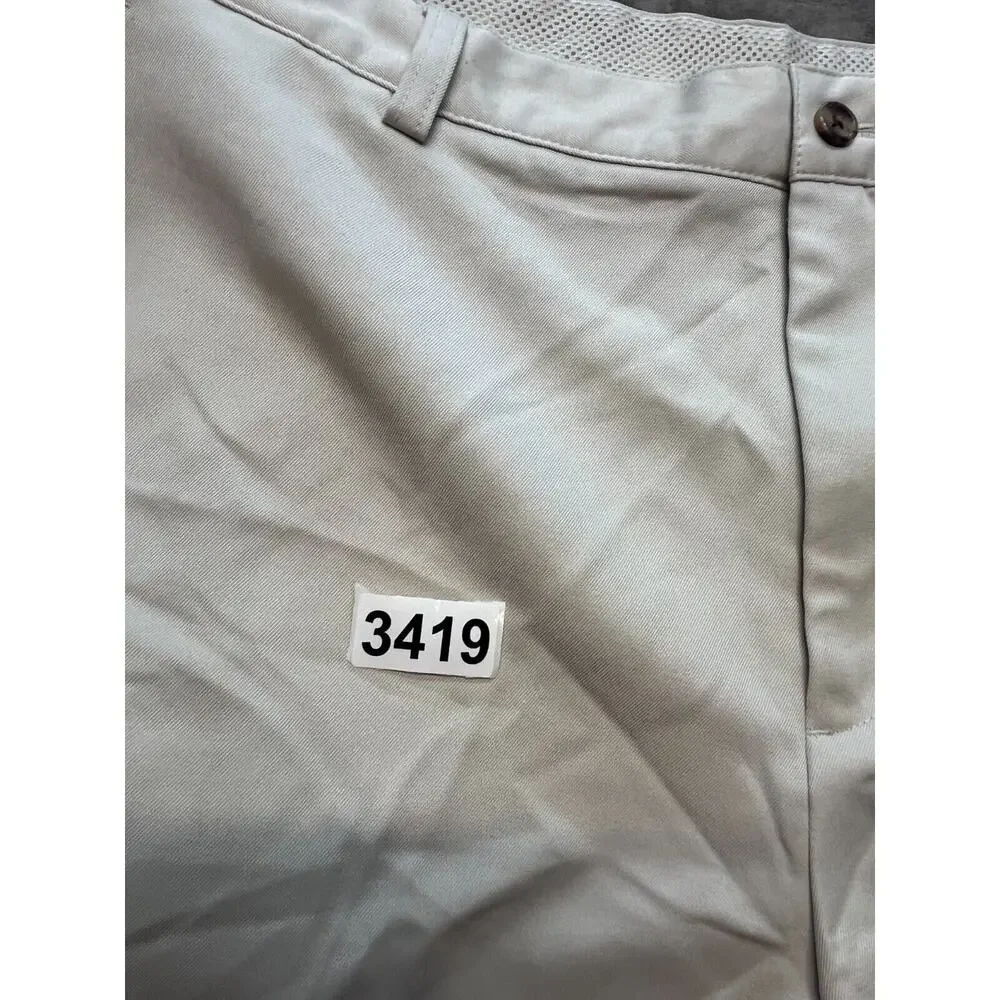 Izod Golf Classic Shorts Mens Sz‎ 38 Tan 10” Inseam Casual Hiking Outdoors Walk